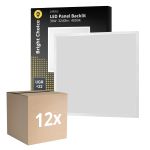 Mehrfachpackung 12x LED Panel Bright Choice Backlit 36W 3240lm - 840 Kaltweiß | 60x60cm - UGR <22
