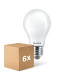 Mehrfachpackung 6x Philips Corepro LED Glühbirne E27 Birne Matt 8.5W 1055lm - 840 Kaltweiß - Ersatz Für 75W